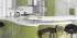 Green Vertical Kitchen Feature